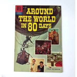 Around The World‎ In 80 Days Dell 4 Color #784 Movie Photo Cover Silver Age T63